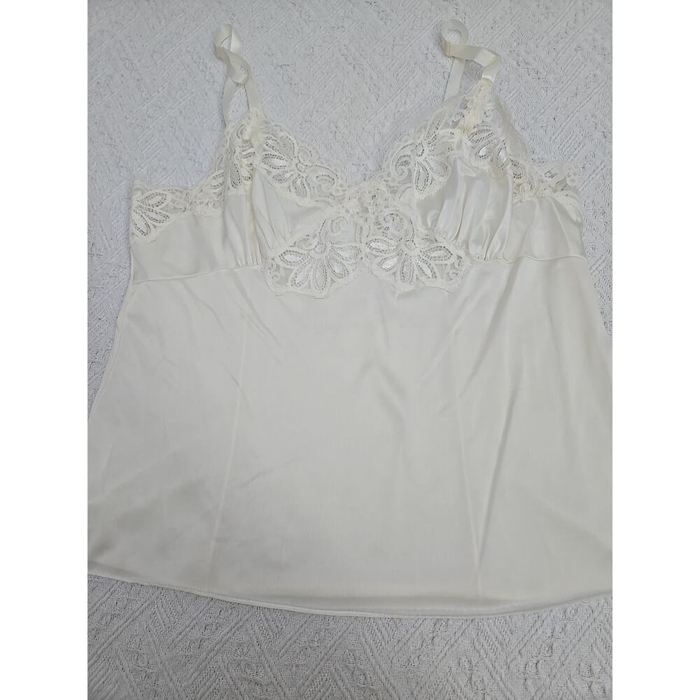 Shadow Line Vintage Lacy Camisole Ivory Sz38 tank top Blouse/Dress Liner